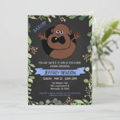 Boys Fun Baby shower Invitation Aankondiging (Staand voorkant)