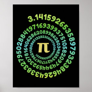 Boys Girls Pi Day Infinity Wiskunde Lover Nerd Gee Poster