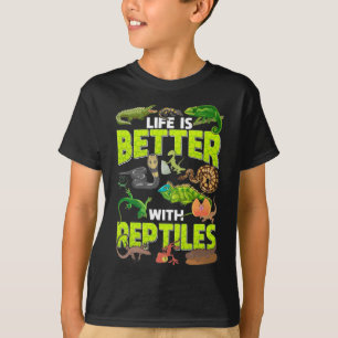 Boys Girls Reptiles Lizard Gecko Bearded Dragon T-shirt