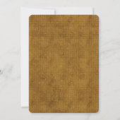 Boys Gold Grunge Chic Anniversaire Invitations (Dos)