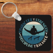 Boys Gymnastics Character Strength Discipline Sleutelhanger (Voorkant)