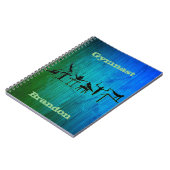 Boys Gymnastics Personalized Earthy School Notitieboek (Linkerzijde)