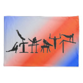 Boys Gymnastics Rings Patriotic Red White Blue Kussensloop (Achterkant)