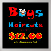 Boys Haircut Vente Poster Matte (Devant)