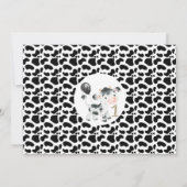 Boys Heilige Koe en Koe Afdrukfoto 1e verjaardag Kaart (Achterkant)