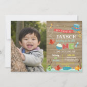 Boy's His O-fish-al 1er anniversaire Invitations (Devant)