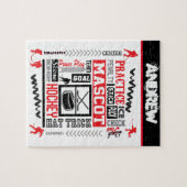 Boys Hockey Terminology Personalized Legpuzzel (Horizontaal)