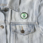 Boys Hockey Terminology Personalized Neon Green Ronde Button 3,2 Cm (In situ)