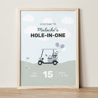 Boys' Hole-In-One Golf 1ère Affiche de bienvenue d