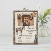 Boys Horse Buckaroo Wild West Invitation Anniversa (Debout devant)