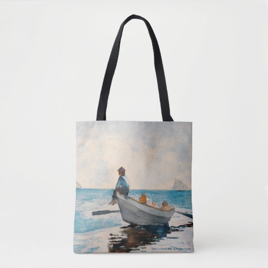 Boys in a Dory (1880) van Winslow Homer Draagtas (Voorkant)