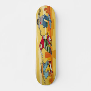Boys Jumping Sur Skateboards - Skateboard