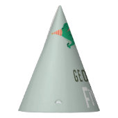 Boys Jungle Dinosaur T-Rex Kids Birthday Feesthoedjes (Links)