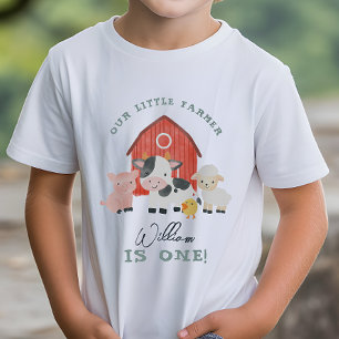Boys Lieve Boerderij Dier Kinderen Verjaardag