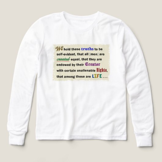 Boys' long-sleeve t-shirt with a declaration. (Motif recto)