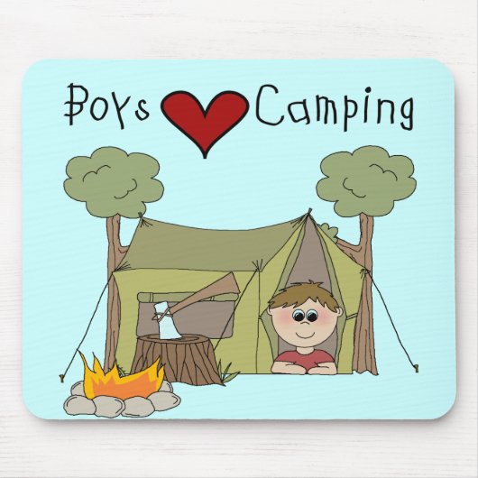Boys Love Camping Muismat (Voorkant)