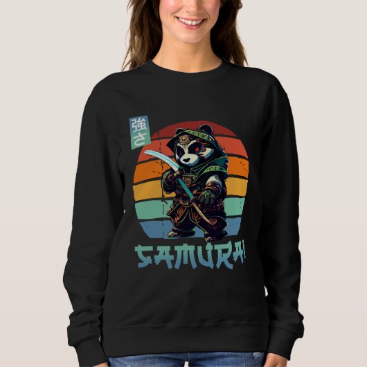 Boys Love Samurai Panda Japan Trui (Voorkant)