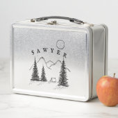 Boy's Lunchbox de Camping personnalisé - Stainless (En situation)