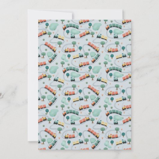 Boys mignonne train Voyage Merci (Dos)