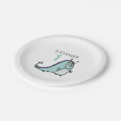 Boys Monster 1e verjaardag Papieren Bordje (Gekanteld)