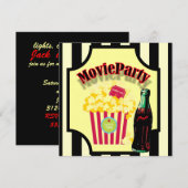Boys Movie Anniversaire Fête Invitation (Devant / Derrière)