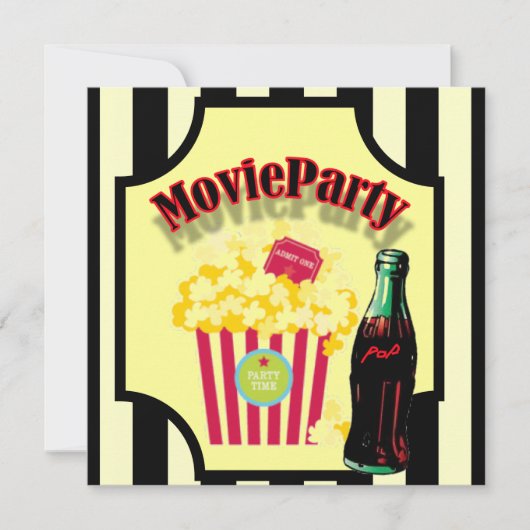 Boys Movie Anniversaire Fête Invitation (Devant)
