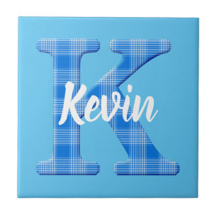 Boys Naam Aangepaste aanlegbrief K Tegeltje
