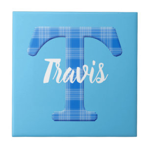 Boys Naam Aangepaste aanplakbiljet T Tegeltje