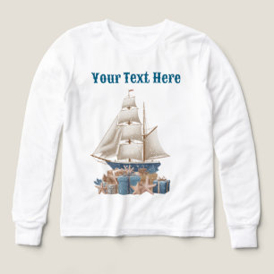 "Boys Nautical Christmas T-Shirt - Festive Holiday