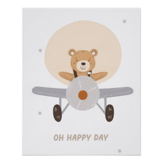 Boy's Nursery Art Print, Kinder kamer Poster Perfect Poster