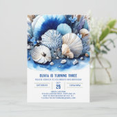 Boy's Ocean Exploration Verjaardag Kaart (Staand voorkant)