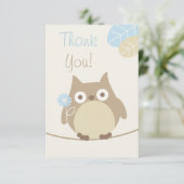 Boys Owl Merci Baby shower (Debout devant)