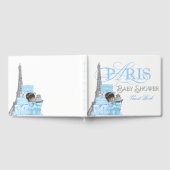 Boys Paris Baby shower Gastenboek (Volledig)