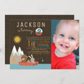 Boys Pêche Anniversaire Fête Invitations (Devant / Derrière)