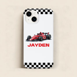 Boys Personalised Racing Car  Case-Mate iPhone 14 Hoesje