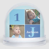 Boys Photo Collage Custom Blue Kids Photograph (Avant)