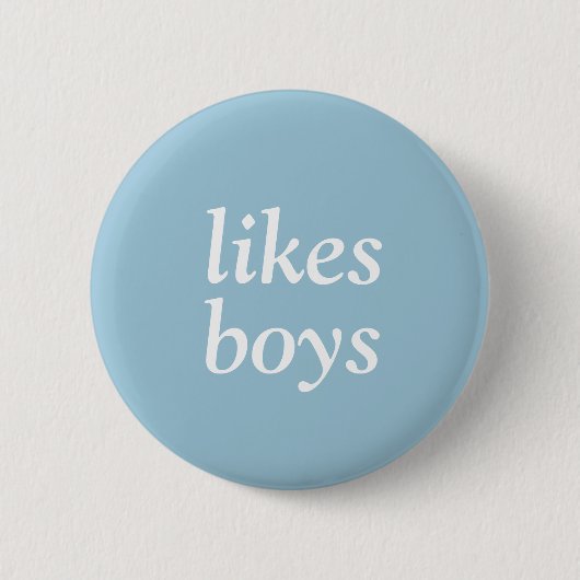 Boys Pin Ronde Button 5,7 Cm (Voorkant)