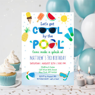 Boys Pool Summer Birthday Kaart