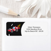 Boys Race Car Anniversaire Étiquette (En situation)