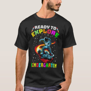 Boys Ready To Explore Kindergarten Back To School T-shirt
