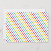 Boys regenboogverjaardag dank je kaart (Achterkant)