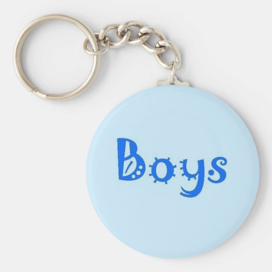 Boys Restroom sleutelhanger (Voorkant)