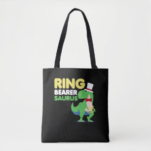 Boys Ring Bearer Dinosaur Rex Weddenschap Draagtas