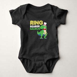 Boys Ring Bearer Dinosaur Rex Weddenschap Romper