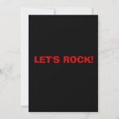 Boys Rock Star Rocker Rocker Photo Invitation (Dos)