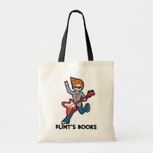 Boys rockstar gitaarbibliotheektas tote bag