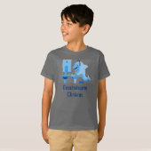 Boys Roke Grey Online Dolphin T-Shirt (Voorkant volledig)