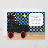 Boys Roller Skate Party Invitation (Devant)