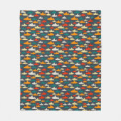 Boys Shark Pattern Fleece Blanket (Voorkant)