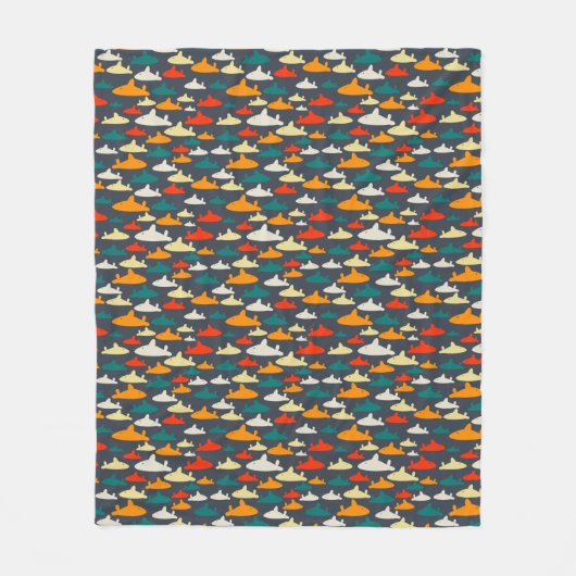 Boys Shark Pattern Fleece Blanket (Voorkant)